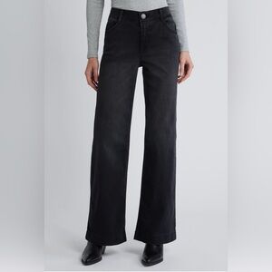 NWT Wit & Wisdom Charcoal Wide Leg Jeans